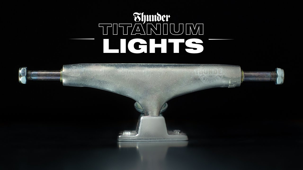 The Lightest of the Lights: Extra Strong Titanium Axles. Premium Grade Hollow Kingpins. Custom Forged Aluminum Baseplates. 49mm - Axle Height (Based on 147). Unmatched Control & Quick Turn Response. Available in 145, 147, 148, & 149. Guaranteed For Life. <br /><br /><br />Pick the right Truck for you: https://www.thundertrucks.com/truck-styles/<br />Height & Size Info : https://www.thundertrucks.com/sizing/<br /><br />https://www.instagram.com/thundertrucks/<br />#ThunderTrucks #KnowControl