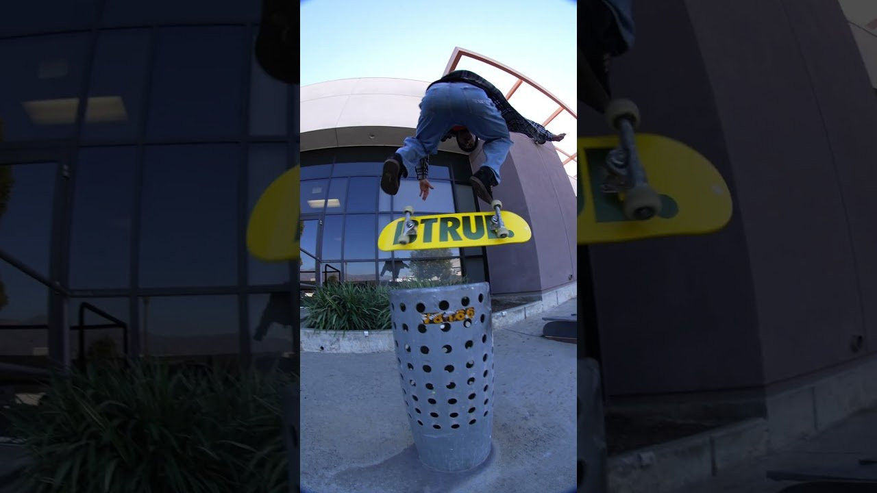 This board features a bold full-dip yellow, with gold printed TRUE.<br /><br />www.planbskateboards.com