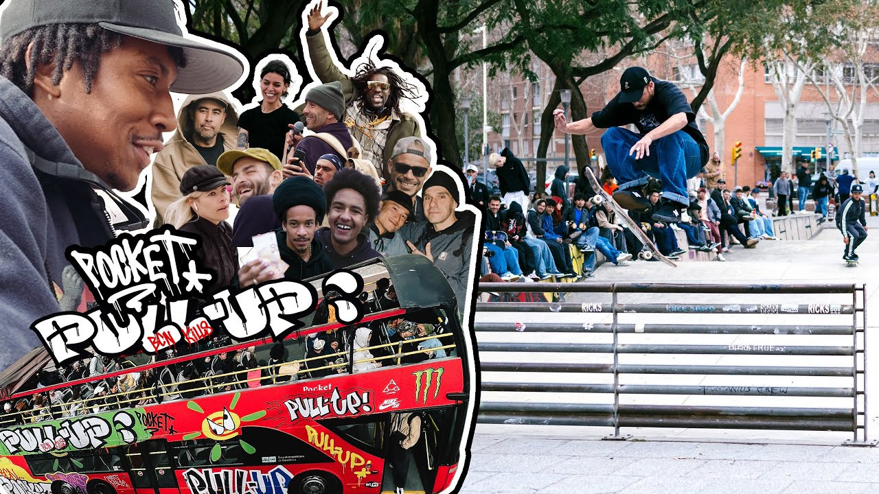 1 DAY, 4 SPOTS & 3.000€ CASH!<br />A Barcelona tour bus covered in BCN Kills Graffiti that takes people from spot to spot with an entourage of homies behind it? Last Saturday made this dream turn reality with our first ever Pocket Pull Up event. A total of 3.000€ in cash for tricks was given out at four spots and an epic after show party at Born Plaza was celebrated that will be remembered for decades. Thank you much for being a part of it. <br /><br />Filmed by Bennet Rahm & Dennis Ludwig<br />Edited by Bennet Rahm<br />Photos by Burny<br /><br />Supported by<br />Al Carrer Skate Shop <br />Nike SB<br />Monster Energy<br /><br />Brought to Life by<br />Pocket Skate Mag<br />Al Carrer Skateshop <br />fine lines Agency<br /><br />Thanks to<br />Vanessa, Leandro & the Al Carrer Family<br />BCN Kills<br />SB Ramps<br />Dennis Ludwig / Field Europe<br />Bennet Rahm<br />Daniel Galli<br />Alberto Kastor<br />Washington at Brasil Acai<br />Leo, Norbert, Aladin, Pascal, Joni at fine lines<br />Lukas Steidle<br />Colin Kennedy<br />Georgi Smith<br />Scuba<br />Thomas Bauman<br /><br />Get our books & apparel collection here: https://pocketskatemag.com/shop/<br /><br />Feel free to subscribe to our channel and follow us on Instagram:<br />http://www.instagram.com/pocketskatemag <br /><br />Our Website:<br />http://www.pocketskatemag.com