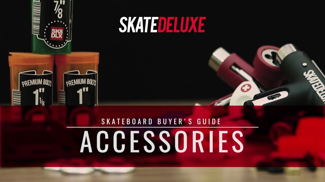In this episode of the skatedeluxe buyer’s guide, you’ll learn about all the important small parts that are vital to your skateboard setup, like bolt packs, shock & riser pads, bushings and tools. Check this out as well: https://www.skatedeluxe.com/blog/en/wiki/skateboarding/skateboard-wiki/<br /><br />You have all the parts together for your new skateboard setup, but you’re not certain if the height is right or you just don’t like the way it feels? In that case, the fifth episode of the skatedeluxe skateboard buyer’s guide is exactly what you need because it’s full of tips on skateboarding accessories and equipment. <br />Arthur has all the information on how to perfectly adjust your setup to best suit yourself and your style using shock pads, bushings, tools and more. On top of all that, you’ll get a tip on how to choose the right screw length for your skateboard setup. <br /><br />✘ CHAPTER OVERVIEW ✘<br /><br />Intro | 00:00 <br /><br />➊ Skateboard Bolt Packs | 00:34<br /><br />In this chapter, we show you the different types of bolt packs available, what you need to consider before buying, and the special characteristics of the different types of nuts & bolts. <br /><br />➋ The Right Screw Length | 00:44<br /><br />You’ll need to choose a screw length based on the height of your setup. In this chapter, we show you which screw length you should use.<br /><br />➌ Shock & Riser Pads | 01:38 <br /><br />If you want to reduce the impact on your deck or if you prefer to ride a higher setup, shock & riser pads are very useful. In this chapter, Arthur explains the differences between both types and what you need to consider when you mount them on your skateboard.<br /><br />➍ Bushings | 02:52<br /><br />Hard, soft, conical, or cylindrical? There are a few options when it comes to skateboard bushings that have a major influence on the steering of your trucks. Whether you have questions about cone bushings, barrel bushings or the multiple forms and degrees of hardness of bushings - in this episode you’ll learn everything you need to know. <br /><br />➎ Tools | 04:25<br /><br />With the right tool, it’s just easier to mount your skateboard setup. In this chapter, Arthur explains to you what kind of tools and gadgets are available to help you assemble your skateboard quickly and easily. <br /><br />✘ ALL IMPORTANT TABLES, LINKS & MORE ✘<br /><br />• Recommendation on the right screw length:<br />https://www.skatedeluxe.com/blog/en/wiki/skateboarding/skateboard-wiki/hardware-nuts-bolts/#bolts-length<br />• Recommendations on skateboard bushing durometer:<br />https://www.skatedeluxe.com/blog/en/wiki/skateboarding/skateboard-wiki/bushings/#bushings-durometer<br />• Overview of shapes of bushings:<br />https://www.skatedeluxe.com/blog/en/wiki/skateboarding/skateboard-wiki/bushings/#bushings-shapes<br /><br />➥ All skatedeluxe buyer’s guide videos:<br />https://www.youtube.com/playlist?list=PL85C9jh7oQzDz9joY_GZHVXT87VCP8Pra<br />➥ Skateboard accessories in the skatedeluxe skate shop:<br />https://www.skatedeluxe.com/en/equipment<br />➥ All info about skateboard accessories in the skatedeluxe skateboard wiki:<br />https://www.skatedeluxe.com/blog/en/wiki/skateboarding/skateboard-wiki/#small-parts<br /><br />----------------<br /><br />skatedeluxe Skate Shop https://www.skatedeluxe.com/<br /><br />Instagram: https://www.skatedeluxe.com/instagram<br />Facebook: https://www.skatedeluxe.com/facebook<br />Twitter: https://www.skatedeluxe.com/twitter<br /><br />----------------<br /><br />Film & Edit: Nils Heck, Dennis Arnold<br />Speaker : Arthur Oudini<br />Music: Blunted Beatz – Miles To Go<br /><br /><br />= Looking for another language? = <br />➥ DE: https://www.youtube.com/playlist?list=PL85C9jh7oQzDCP7UyMYtpwa6w5y8AWr_l<br />➥ FR: https://www.youtube.com/playlist?list=PL85C9jh7oQzDog8bRcbfzMiEPEt8wIQhP