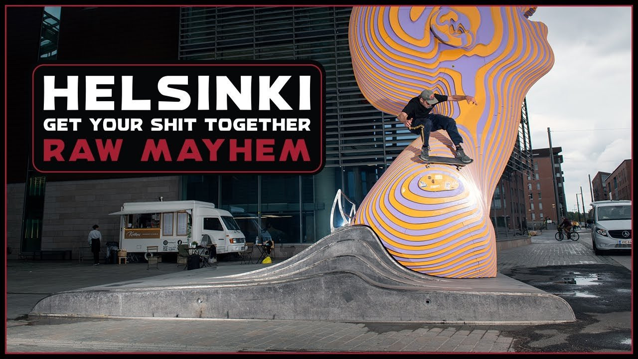 The first Raw Mayhem installment of Get Your Sh!t Together video featuring a stacked squad hitting the streets of Helsinki <br /><br />Featuring Victor Pellegrin, Marius Syvanen, Nassim Lachhab, Madars Apse, Tyler Surrey, Mathias Torres, Wes Kremer, Pat Duffy, Barney Page, Kevin Baekkel, Alexis Ramirez, Jonne Nordlund, Eniz Fazliov, Jaakko Ojanen, Yam Behar, Ethan Copeland, Kevin Kowalski & Kieran Woolley.<br /><br />Filmed by <br />Jacob 'Paco' Nuñez - https://www.instagram.com/paconertz/<br />Jesse Silva - https://www.instagram.com/noguf/<br /><br />Edited by <br />Jacob 'Paco' Nuñez - https://www.instagram.com/paconertz/<br /><br />____________________________________________________________________<br /><br />Ride The Best and Subscribe to Independent Trucks!<br /><br />Shop: https://nhsskatedirect.com/pages/independent-trucks<br />YouTube: http://bitly.com/IndyYouTube​​<br />Facebook: https://www.facebook.com/IndependentTrucks<br />Instagram: https://instagram.com/independenttrucks​<br />Twitter: https://twitter.com/indy_trucks​