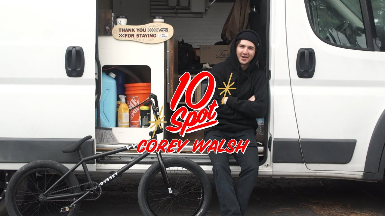 New PRO, new 10 SPOT! This time we’re proudly joined by the fastest and loosest shredder in our crew, Corey Walsh!<br /><br />Hit play to see if your question was chosen. Enjoy!<br /><br />10 SPOT Q&A videos feature 10 questions for one of our team riders. Follow @odysseybmx on Instagram for the next episode and be sure to get your questions in. We choose the best ones.<br /> <br /> <br /> <br />---<br /> http://www.odysseybmx.com<br /> ---<br /> http://facebook.com/odysseybmx<br /> http://twitter.com/odysseybmx<br /> http://instagram.com/odysseybmx<br /> http://odysseybmx.tumblr.com<br /> http://youtube.com/odsyvision