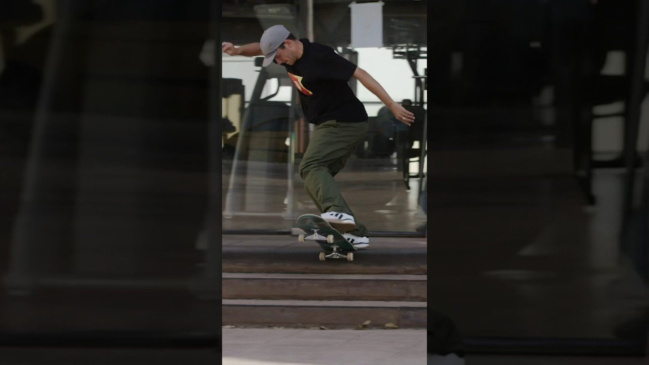 Trent McClung switch back tail big flip on a 3 stair grinder in Spain as seen in our 2019 video ‘ENCORE’<br /><br />Filmed by Alan Hannon<br /><br /><br />► Subscribe to Primitive Skate: http://bit.ly/prmtvsub<br /><br /><br />🔥 Follow us:<br />Instagram: http://instagram.com/primitiveskate<br /><br />💰 Shop:<br />http://primitiveskate.com<br /><br />Primitive Skateboarding was established in early 2014 by Paul Rodriguez and Heath Brinkley. Our pros are Paul Rodriguez, Tiago Lemos, Miles Silvas, Spencer Hamilton, Robert Neal, Carlos Ribeiro, Wade Desarmo, Franky Villani, Giovanni Vianna, Trent McClung and Tre Williams. Ams: Kyonosuke Yamashita, Dylan Jaeb, and Filipe Mota.