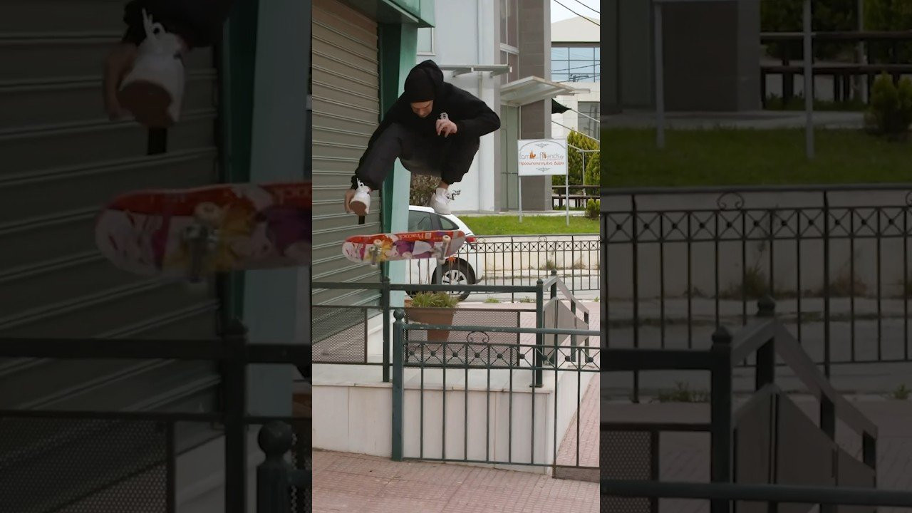 Wade Desarmo with a fs heel over a bump to bar in Greece on a filming trip for 'Never" in 2018<br /><br />Filmed by Alan Hannon and Kevin Perez<br /><br /><br /><br />► Subscribe to Primitive Skate: http://bit.ly/prmtvsub<br /><br /><br />🔥 Follow us:<br />Instagram: http://instagram.com/primitiveskate<br /><br />💰 Shop:<br />http://primitiveskate.com<br /><br />Primitive Skateboarding was established in early 2014 by Paul Rodriguez and Heath Brinkley. Our pros are Paul Rodriguez, Tiago Lemos, Miles Silvas, Spencer Hamilton, Robert Neal, Carlos Ribeiro, Wade Desarmo, Franky Villani, Giovanni Vianna, Trent McClung and Tre Williams. Ams: Kyonosuke Yamashita, Dylan Jaeb, and Filipe Mota.