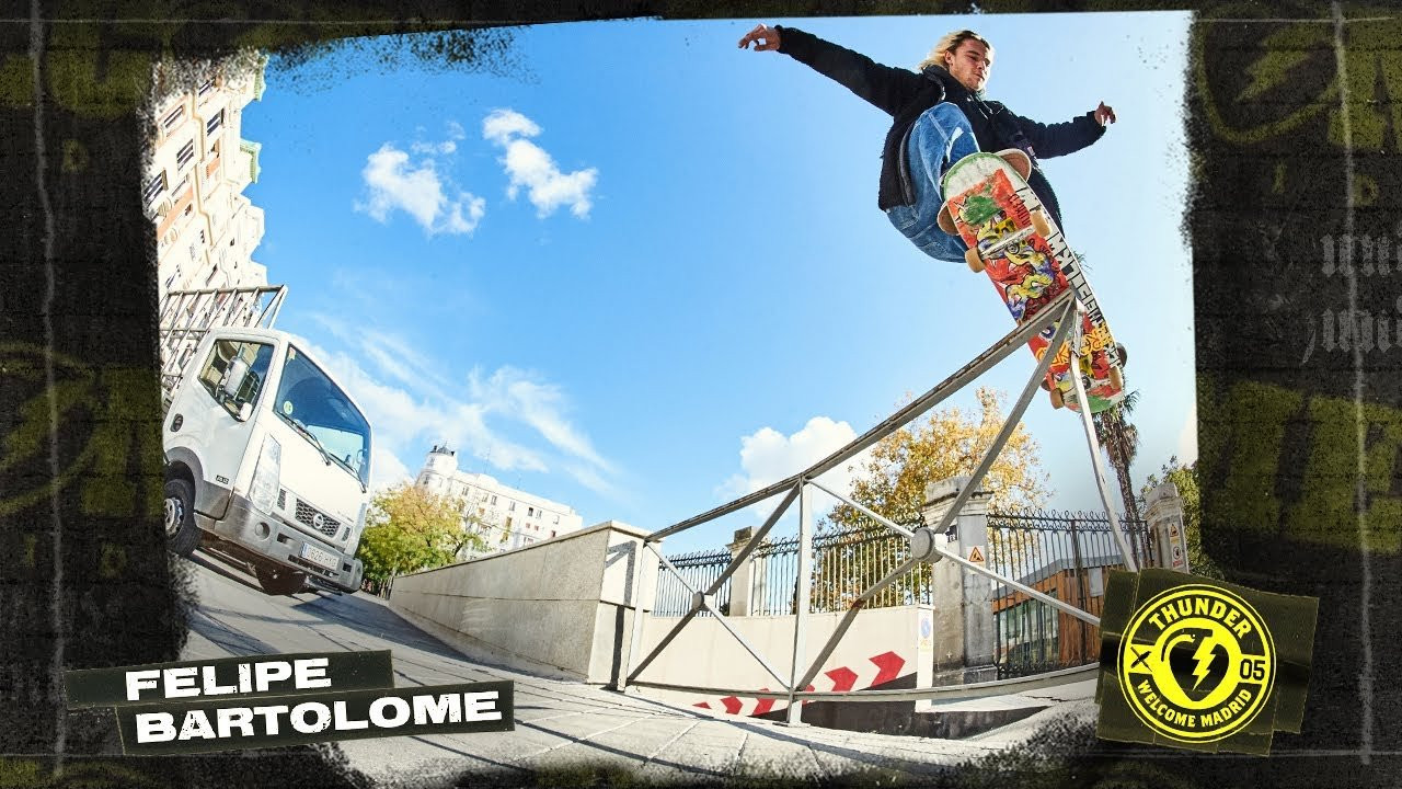 The Welcome Madrid crew runs deep and didn’t hold back when it came time to put together a video for the release of their new Thunder X Welcome Madrid Trucks. It’s guaranteed to make you want to grab your crew and go skate. https://www.thundertrucks.com/features/thunder-x-welcome-madrid/<br /><br />Featuring Felipe Bartolome, Rafa Cort, Sebas Garcia, Ben Skrzypek, Borja Santiago, Pablo Garcia, Comi, Marco Rivera, Jamal Farruk, Issa Moujadami Juan Algora.<br /><br />New Thunder X Welcome Madrid Lights in 147 & 148 and Thunder Customs Tees available now in-store and online at https://welcomesk8.com/<br /><br />Filmed By: Juan Kru, Joe Gutierrez, Nicolas S. Robertson, Mario Fortea, , Felix Bollain. <br />Edited By: Mario Fortea<br /><br />#ThunderTrucks #KnowControl