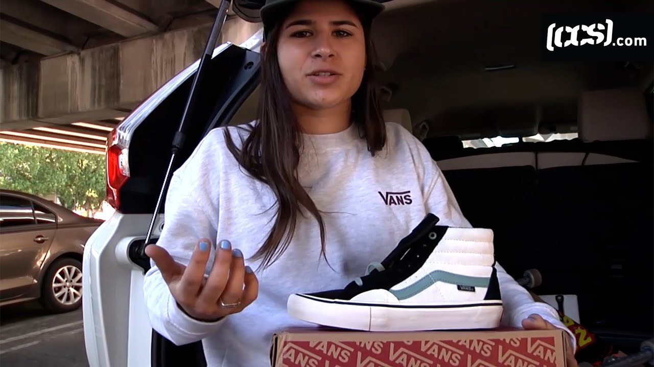 100 Tricks w/ Fabiana Delfino In Her Signature Vans Sk8-Hi Pro's. We met up with Fabiana in her home state of Florida to skate Lot 11 skatepark and put her new signature Sk8-Hi Pro's to the test. From tons of Varial Flips, to shredding every quarter pipe in site Fabiana did not hold back. How did the shoe do? Tune in and find out!<br /><br />Buy Fabiana's Signature Shoe Here:<br />https://shop.ccs.com/vans-sk8-hi-pro-shoes-fabiana-delfino-black-oil-blue-13-0<br /><br />Buy A Board Here:<br />https://shop.ccs.com/skateboards/skateboard-decks/ccs<br /><br />Sign Up For A CCS Catalog Here:<br />https://shop.ccs.com/catalog-request<br /><br />See Cute Puppies Here:<br />http://images6.fanpop.com/image/photo...<br /><br />Follow CCS on Instagram : @CCS<br />Follow CCS on Twitter: @CCS_SKATE<br />Follow CCS on Facebook: Facebook.com/ccs.skate<br /><br />Okay, we're done here. Thanks for watching!