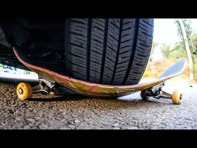 Attempting To Break The Worlds Strongest Board. Breaking boards is in inevitable consequence when skateboarding, but what if there was a board that could withstand a 200+ pound person stomping on it, and even a car running over it? Matt Price, Dale Decker and Santa Cruz Pro Maurio McCoy push these Santa Cruz VX Decks to there limit, did they pass the test? You will have to see for yourself!<br /><br />Buy Santa Cruz VX Deck Here:<br />https://shop.ccs.com/catalogsearch/result/?q=santa+cruz+vx+<br /><br />Sign Up For A CCS Catalog Here:<br />https://shop.ccs.com/catalog-request<br /><br />See Cute Puppies Here:<br />http://images6.fanpop.com/image/photo...<br /><br />Follow CCS on Instagram : @CCS<br />Follow CCS on Twitter: @CCS_SKATE<br />Follow CCS on Facebook: Facebook.com/ccs.skate<br /><br />Okay, we're done here. Thanks for watching!