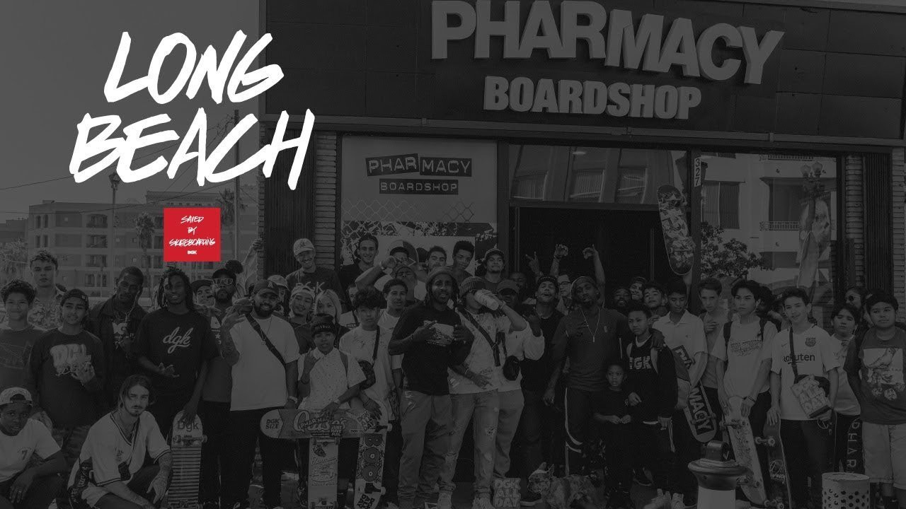 DGK squad stops by Pharmacy and takes over Cherry Park in Long Beach for Saved by Skateboarding.
