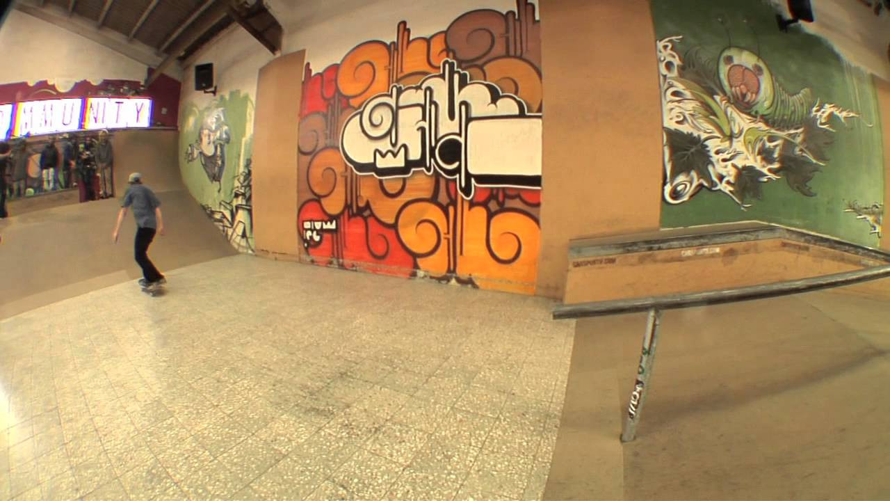 Silas, Austyn, Marius and Brian skate The Indoor Skatepark Community in Portugal