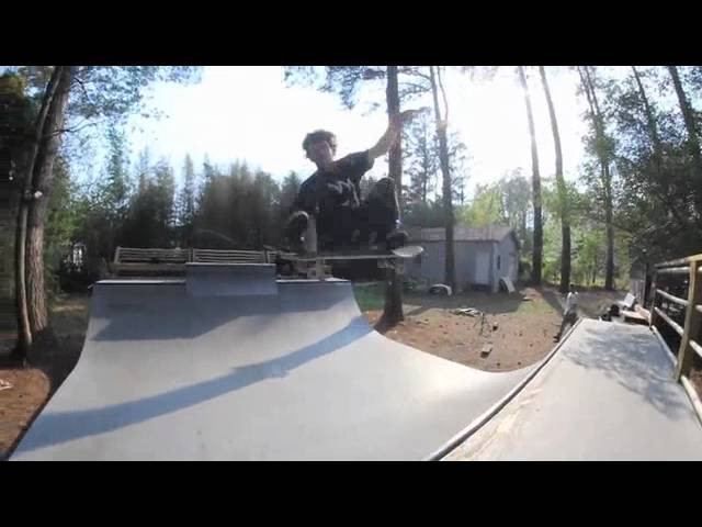 Silas and Guru skate a miniramp in an undisclosed top secret area.<br /> Music by Woods