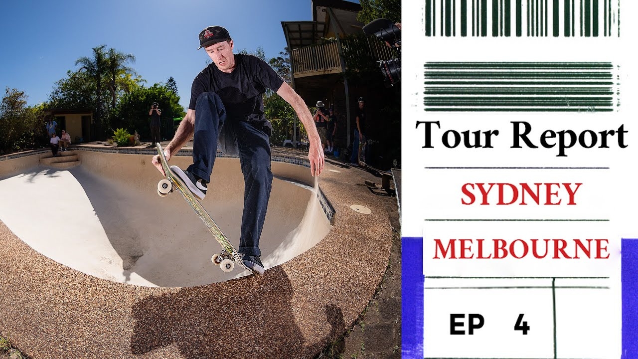 Hop in the van all the way down-under for Episode 4 of Tour Report from the Monster Super Tour stops of Syney and Melbourne, Australia. <br />Feat. Grant Taylor, Ishod Wair, Nyjah Huston, Daiki Ikeda, Giovanni Vianna, Jorge Simoes, Kevin Baekkel, Matt Berger, Tom Schaar, Rune Glifberg, Kieran Woolley, Elliot Sloan and many more. <br /><br />Filmed by Daniel Galli, Jack Thompson, Jared Lucas, Gnardol <br />Edited by José Valduga <br /><br />Get our books & apparel collection here: https://pocketskatemag.com/shop/<br /><br />Feel free to subscribe to our channel and follow us on Instagram:<br />http://www.instagram.com/pocketskatemag <br /><br />Our Website:<br />http://www.pocketskatemag.com