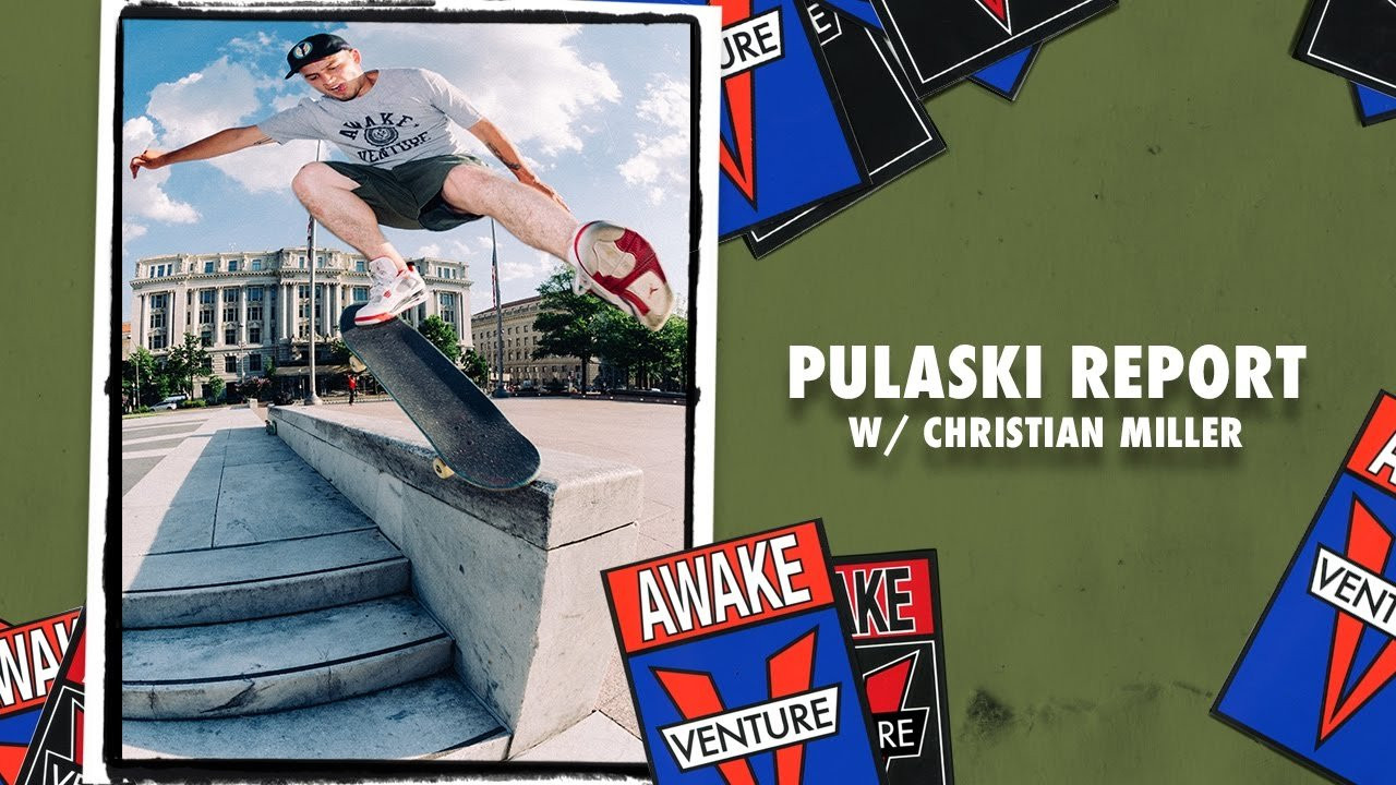 Venture Trucks rider Christian Miller reports from Pulaski Plaza in Washington D.C. with some solid lines and a last trick that will make you hit the rewind button a few times.<br /><br /><br />https://www.instagram.com/venturetrucks/<br />https://www.instagram.com/c880miller/<br />http://venturetrucks.net/<br />https://www.facebook.com/VentureTrucks<br />snapchat - VENTURETRUCKS