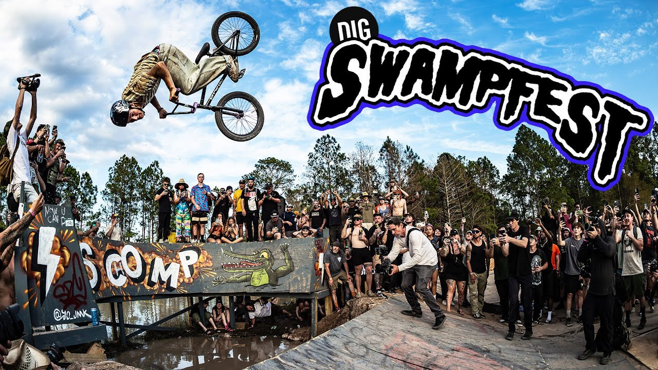 NEW DIG APPAREL https://shop.digbmx.com/collections/APPAREL-AND-MORE<br />WATCH PROJECT X https://shop.digbmx.com/collections/project-x <br />SUBSCRIBE to the DIG channel for more videos - http://bit.ly/DigBMX<br />-----<br /><br />The mayhem continues at 2025 Swampfest, this time with the Cult curved rail and Dan's Comp curved wall, both hovering over the swampy waters of Waldo, Florida. Jake' Rutkowitz's annihilation of the curved wall solidified his status as MVP of Swampfest.<br /><br />Video by Rob Dolecki<br /><br />-----<br /><br />Visit our website for more BMX videos - http://digbmx.com <br /> ● Facebook - https://facebook.com/digbmx <br /> ● Instagram - https://instagram.com/digbmx <br /> ● Twitter - https://twitter.com/digbmx <br /><br />#SWAMPFEST #BMX #DIGBMX