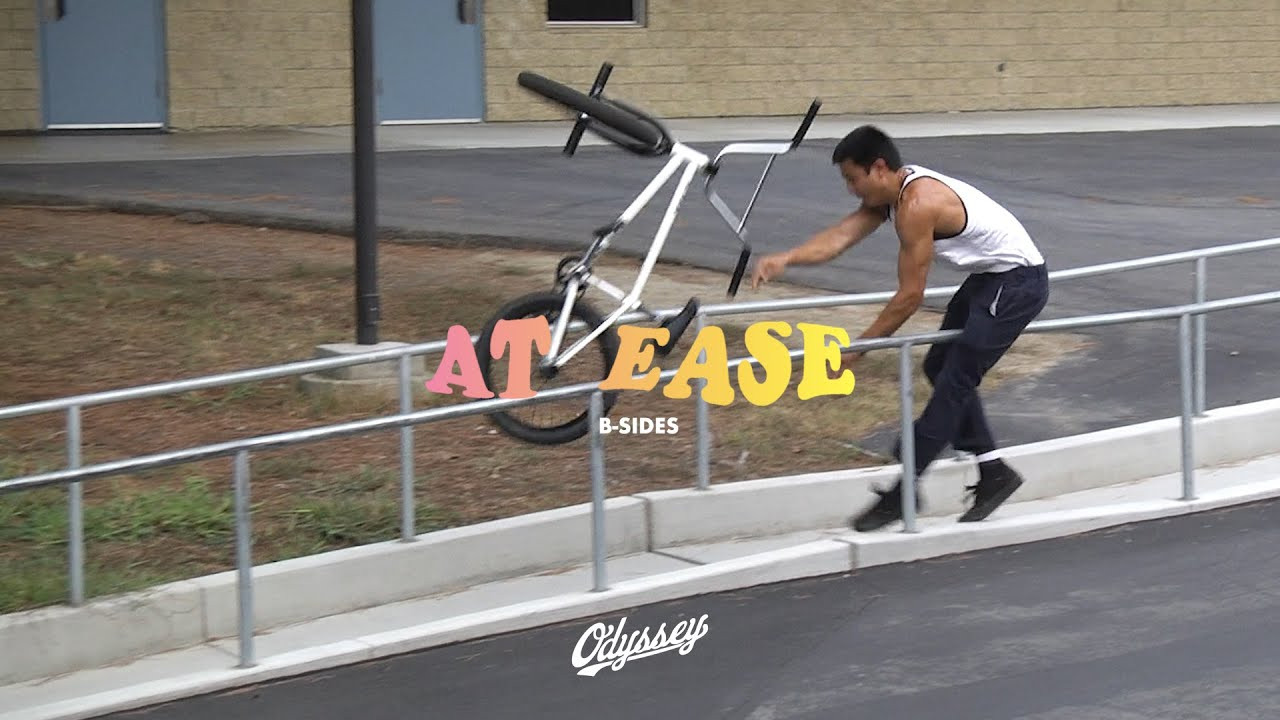 Over 30-minutes of raw unseen footage, extra angles, crashes, battles, and more from the making of "At Ease".<br /><br />Featuring Hilario Olivos, Jarren Barboza, Jerome Odesa, Chase Krolicki, Preston Okert, Jacob Cable, and Murray Loubser. <br /><br />Video by Zach Krejmas<br />---<br /> http://www.odysseybmx.com<br /> ---<br /> http://facebook.com/odysseybmx<br /> http://twitter.com/odysseybmx<br /> http://instagram.com/odysseybmx<br /> http://odysseybmx.tumblr.com<br /> http://youtube.com/odsyvision