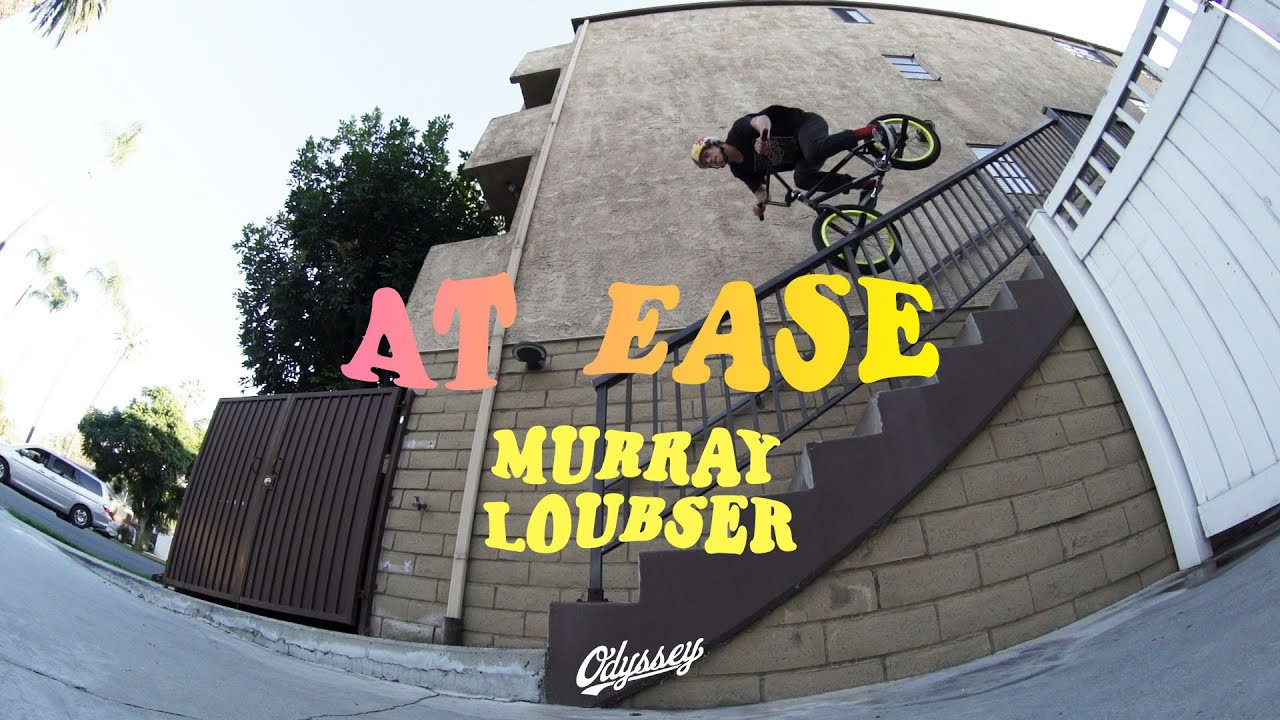Murray Loubser hails from South Africa but made the trek out to California for 6 weeks with the squad. Murray seemingly has it all; absurd technical skill, a good eye for spots, clean style, and the urge to SEND IT on the big setups. Not to mention the dude is one of the most polite and mild-mannered individuals I've ever met. After clocking a handful of gnarly "stunts" in the first week or two of his stay, it became clear that Murray would likely be holding down the last section of the video. Sit back, relax, and enjoy Murray's closing section from "At Ease".<br /> <br />Video by Zach Krejmas<br /> <br />---<br /> http://www.odysseybmx.com<br /> ---<br /> http://facebook.com/odysseybmx<br /> http://twitter.com/odysseybmx<br /> http://instagram.com/odysseybmx<br /> http://odysseybmx.tumblr.com<br /> http://youtube.com/odsyvision