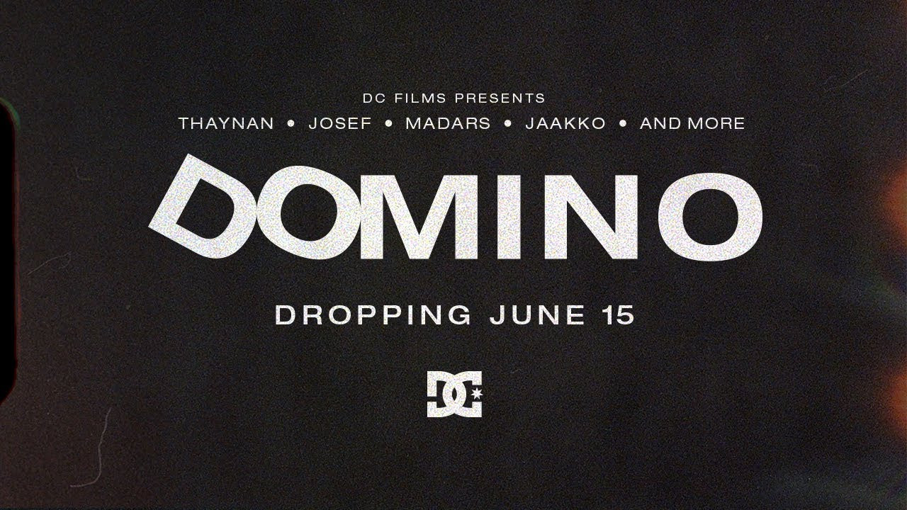 DC Domino is coming! A 5-part skateboarding video starring Thaynan Costa, Madars Apse, Josef Skott, Jaakko Ojanen, and a large portion of the Global DC team, all filmed on various trips throughout Europe.