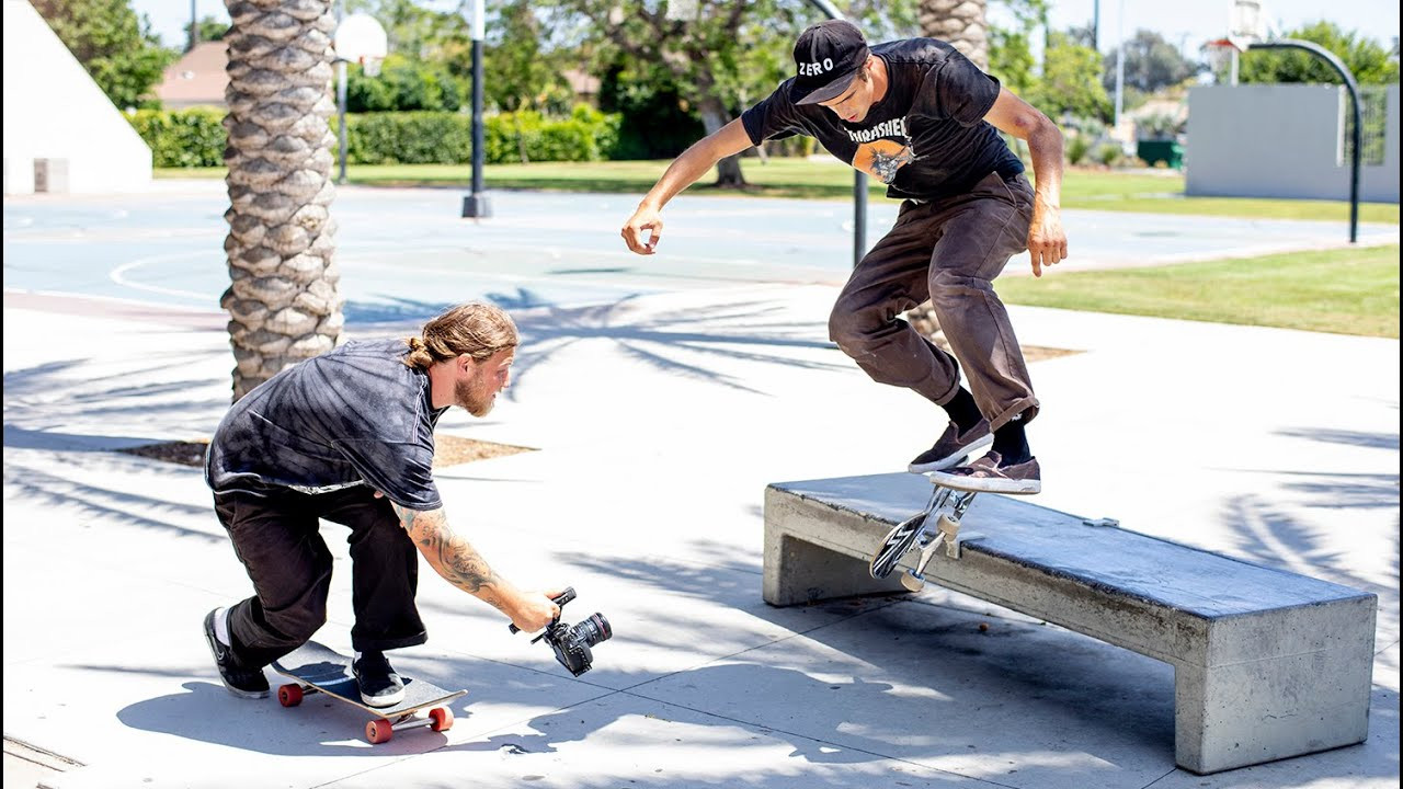 For our next addition to "3 spots", we met up with Zero Pro, Chris Wimer as he showed us the true ups and downs of street skating, from spots getting knobbed as we walked up, to getting kicked out by unhappy workers. All in all Chris still managed to put together a small video part in less than 5 hours at spots like the classic Bricktown rail and the eye pleasing Korean Bell Of Friendship in San Pedro. Who do you want to see hit 3 spots next?!<br /><br />Shop Zero Skateboards Here<br /> https://shop.ccs.com/brand/zero<br /><br />See More CCS Videos Here<br />https://shop.ccs.com/the_catalog<br /><br />Sign Up For A CCS Catalog Here<br />https://shop.ccs.com/catalog-request<br /><br />See Cute Puppies Here<br />http://images6.fanpop.com/image/photo...<br /><br />Follow CCS on Instagram : @CCS<br />Follow CCS on Twitter: @CCS_SKATE<br />Follow CCS on Facebook: Facebook.com/ccs.skate<br /><br />Okay, we're done here. Thanks for watching!
