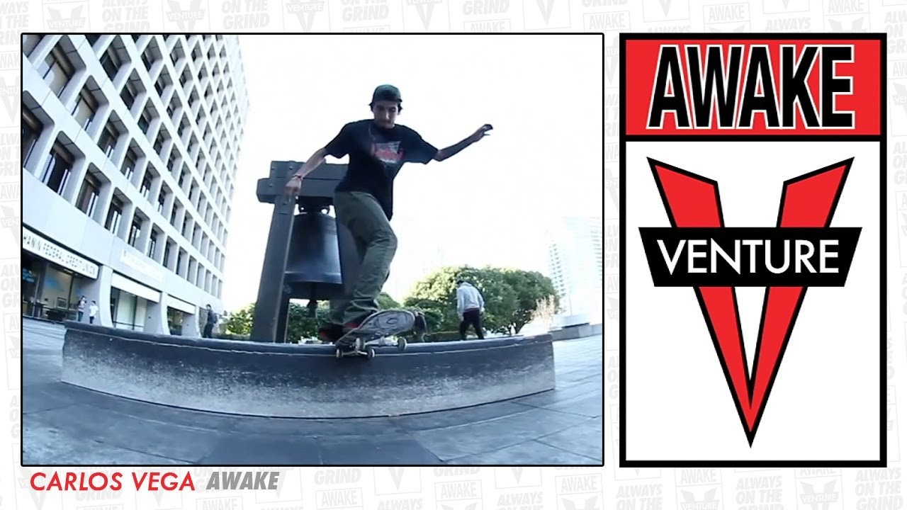 Carlos Vega. Venture Trucks. Awake. <br />http://instagram.com/Venturetrucks<br /><br />https://www.instagram.com/_carlosvega<br />http://venturetrucks.net/<br />https://www.facebook.com/VentureTrucks