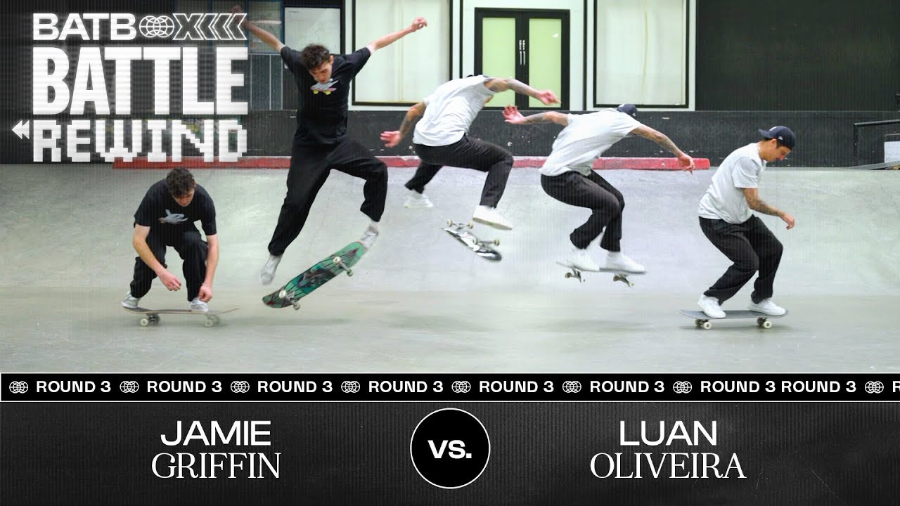 Luan Oliveira and Jamie Griffin play the final game of Round 3 this Saturday! They say to save the best for last...<br /><br />Sit down with BATB 11 Champ Luan and the defending BATB champ Jamie today to hear their thoughts on their Round 3 battle as they review their opponents previous battles in preparation for their upcoming battle in 'Battle Rewind.'<br /><br />Exclusive Round 3 Luan Oliveira and Jamie Griffin BATB 13: Freedom Finals Night Ticket Boards are now available in The Canteen!<br /><br />https://canteen.theberrics.com/collections/batb-13<br /><br />The Berrics is one of the world's largest skateboarding media companies founded by professional skateboarders Steve Berra and Eric Koston in December of 2007 that covers skate news, video parts, contests, music, culture, and more. Berra + Eric = Berrics<br /><br />With over 10,000 skateboarding videos under their belt, including Battle at The Berrics, Do A Kickflip and Life on Video, The Berrics is not only one of the most popular online platforms in skate culture but one of the most famous skate spots in the world. Tune in regularly to watch videos with @TonyHawk, @Prod84skate, @nyjah, Yuto Horigome, Rayssa Leal and many more.<br /><br />Subscribe to The Berrics: http://bit.ly/TheBerricsYoutube<br /><br />Daily Videos and More: http://theberrics.com<br />Shop our Online Store: https://canteen.theberrics.com/<br />Follow The Berrics on Instagram: http://instagram.com/berrics<br />Follow The Berrics on TikTok: https://www.tiktok.com/@berrics?<br />Follow The Berrics on Facebook: http://fb.com/berrics<br />Follow The Berrics on Twitter: http://twitter.com/berrics<br /><br />#Skateboarding #Berrics #TheBerrics #SkateboardingIsFun