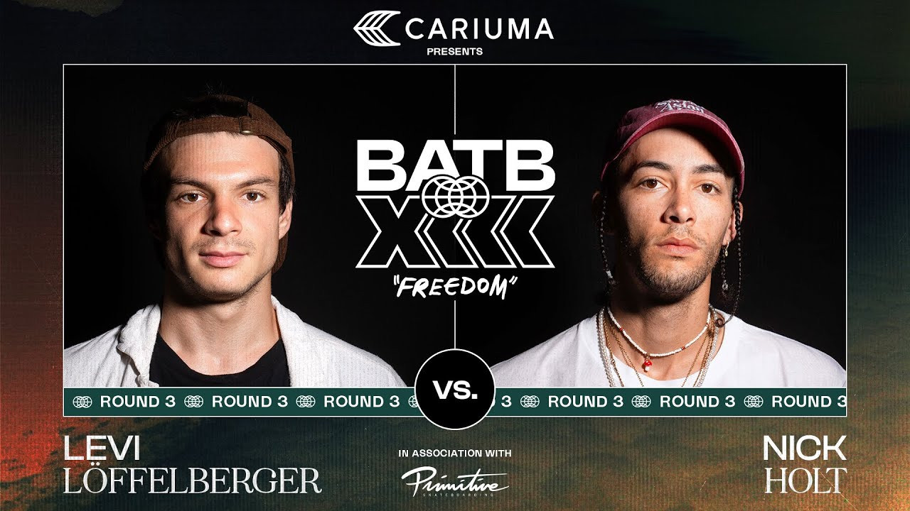 The freshly turned Snake Farm Pro Nick Holt takes on the last remaining BATB Fight Night winner Levi Löffelberger for a coveted spot at Finals Night in Round 3 Battle At The Berrics 13: Freedom, presented by Cariuma.<br /><br />Exclusive Nick Holt and Levi Löffelberger BATB 13 Finals Night Ticket Boards are now available in The Canteen!<br /><br />https://canteen.theberrics.com/collections/batb-13<br /><br />Subscribe to The Berrics: http://bit.ly/TheBerricsYoutube<br /><br />The Berrics is one of the world's largest skateboarding media companies founded by professional skateboarders Steve Berra and Eric Koston in December of 2007 that covers skate news, video parts, contests, music, culture, and more. Berra + Eric = Berrics<br /><br />With over 10,000 skateboarding videos under their belt, including Battle at The Berrics, Do A Kickflip and Life on Video, The Berrics is not only one of the most popular online platforms in skate culture but one of the most famous skate spots in the world. Tune in regularly to watch videos with @TonyHawk, @Prod84skate, @nyjah, Yuto Horigome, Rayssa Leal and many more.<br /><br />Subscribe to The Berrics: http://bit.ly/TheBerricsYoutube<br /><br />Daily Videos and More: http://theberrics.com<br />Shop our Online Store: https://canteen.theberrics.com/<br />Follow The Berrics on Instagram: http://instagram.com/berrics<br />Follow The Berrics on TikTok: https://www.tiktok.com/@berrics?<br />Follow The Berrics on Facebook: http://fb.com/berrics<br />Follow The Berrics on Twitter: http://twitter.com/berrics<br /><br />#Skateboarding #Berrics #TheBerrics #SkateboardingIsFun