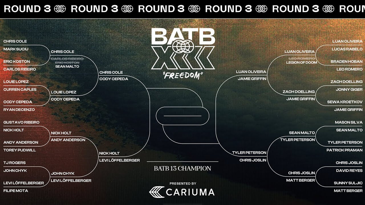 Round 3 begins this weekend with Nick Holt vs Levi Löffelberger! Who will make it to Finals Night? How many Death Blows will we see return? Will the 4 remaining BATB champions continue their quest for a 2nd banner? Or will a fresh face get the opportunity to add their name atop a coveted BATB banner?<br /><br />Find out this weekend in the last Round before Finals Night of Battle At The Berrics 13: Freedom, presented by Cariuma. <br /><br />The Berrics is one of the world's largest skateboarding media companies founded by professional skateboarders Steve Berra and Eric Koston in December of 2007 that covers skate news, video parts, contests, music, culture, and more. Berra + Eric = Berrics<br /><br />With over 10,000 skateboarding videos under their belt, including Battle at The Berrics, Do A Kickflip and Life on Video, The Berrics is not only one of the most popular online platforms in skate culture but one of the most famous skate spots in the world. Tune in regularly to watch videos with @TonyHawk. @Prod84skate, @nyjah, Yuto Horigome, Rayssa Leal and many more.<br /><br />Subscribe to The Berrics: http://bit.ly/TheBerricsYoutube<br /><br />Daily Videos and More: http://theberrics.com<br />Shop our Online Store: https://canteen.theberrics.com/<br />Follow The Berrics on Instagram: http://instagram.com/berrics<br />Follow The Berrics on TikTok: https://www.tiktok.com/@berrics?<br />Follow The Berrics on Facebook: http://fb.com/berrics<br />Follow The Berrics on Twitter: http://twitter.com/berrics<br /><br />#Skateboarding #Berrics #TheBerrics #SkateboardingIsFun