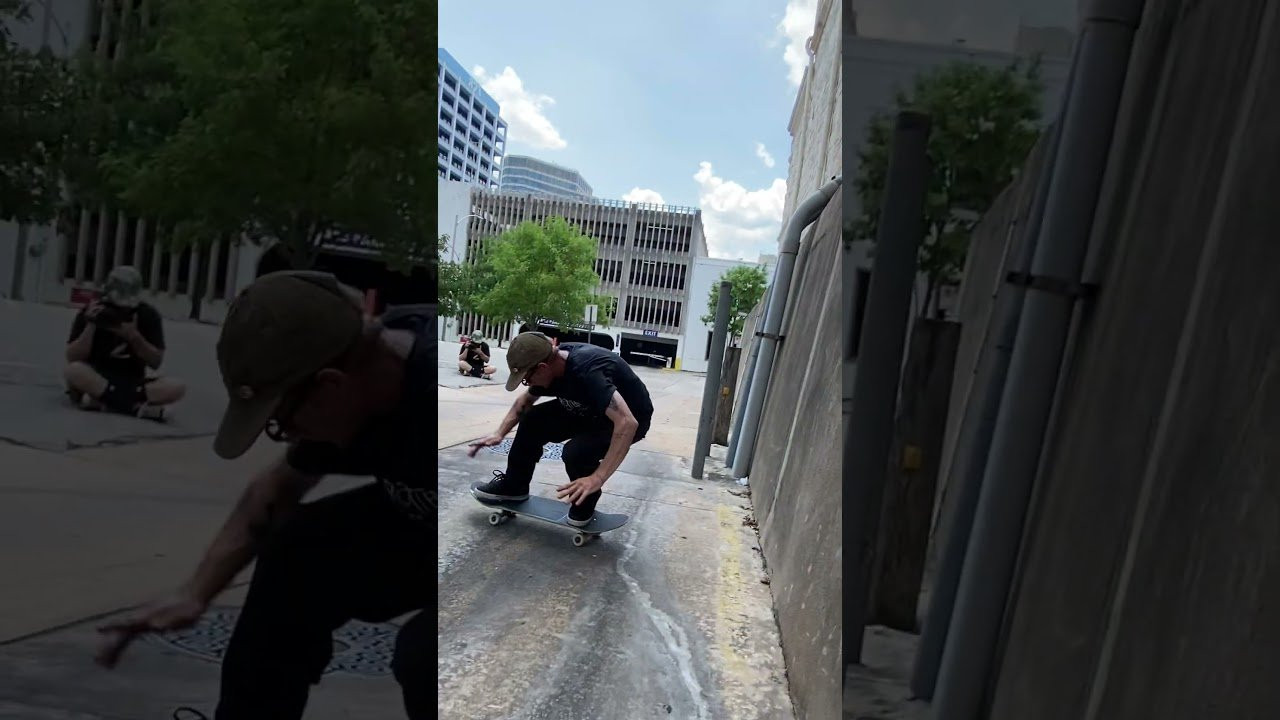 Ben rolls into a nearly vertical wall in downtown Austin Texas.<br /><br />Filmed by Dylan Jones.