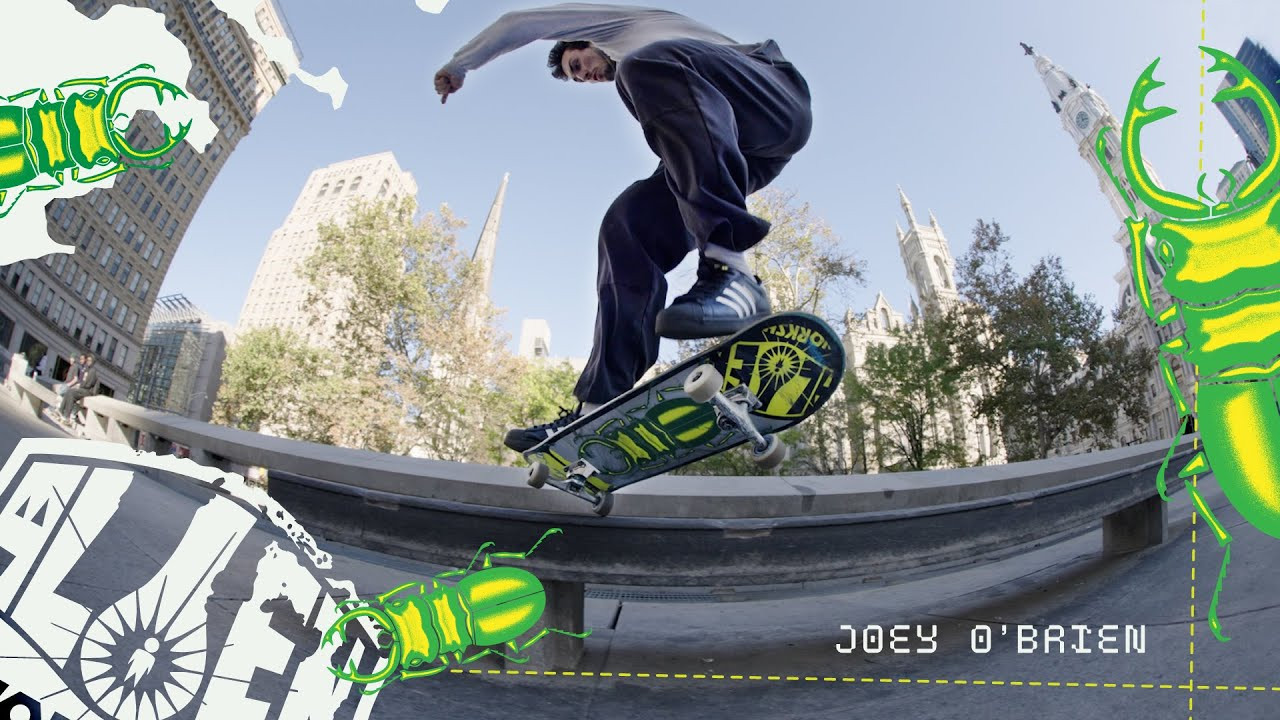 Joey O'Brien Stag Beetle deck available now in shops and online at alienworkshop.com<br /><br />Filmed and Edited by Andy Licardi<br /><br /><br />Alien Workshop was born Oct. 1990 from the concept of creating a different type of skateboard company. From inception, AWS's approach has always been to operate on it's own terms, allowing the deliberate isolation of it's Ohio based HQ to inspire and influence it's style and personality.<br />Limitless by design.<br /><br />Team : Joey O'Brien, Frankie Spears, Sammy Montano, Joey Guevara, Yaje Popson<br /><br />Website :<br />https://www.alienworkshop.com<br />Follow us on Instagram :<br />https://www.instagram.com/alienworkshop/