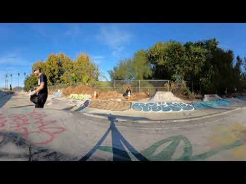 First time using my Go Pro Max and I wanted to film a 360 video that you could scroll around. Nolan, Casey and Goofy did synchronized pivot fakies and I thought that would be perfect. You feel like you’re on the session with us.