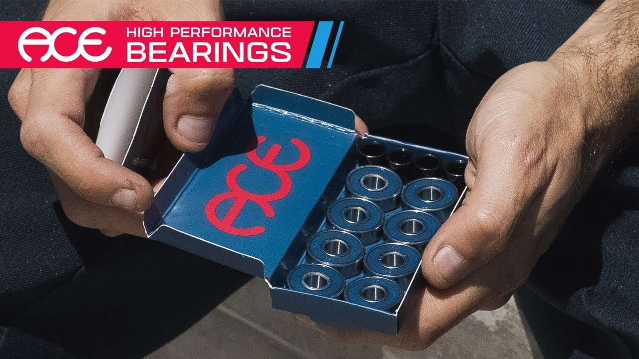 Enjoy a brief rundown of the features & benefits of our newest product and a couple of our Pilots, John Duran and Haesung Jang putting them to work. <br /><br />Ace Trucks High Performance Bearings<br />• Engineered for long lasting durability<br />• Ideal tolerance for ultra smooth ride<br />• Race ready oil lubricant<br />• Removable rubber shield and crown for finer cleaning <br />• Ace pilot tested and approved<br />• Includes 4 spacers<br /><br />Available at your local skateshop and at MesaSkateSupply.Com