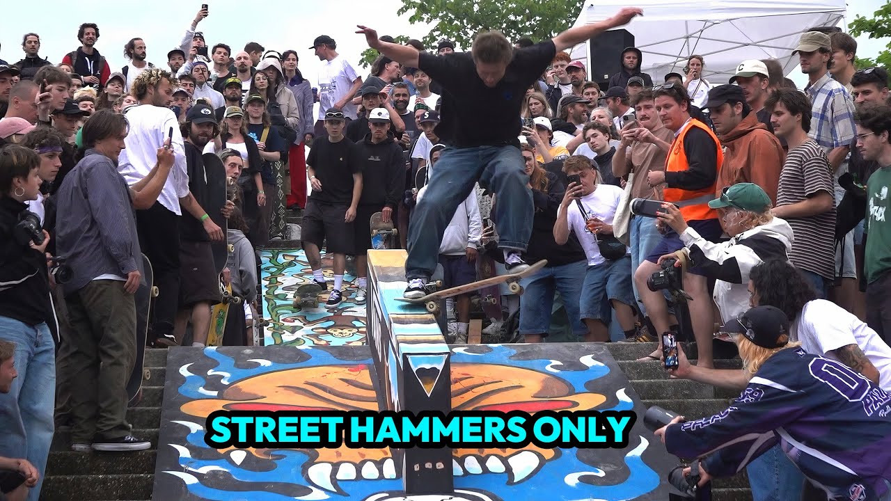 #skateboarding #skateboardvibes #skate <br />Day 2 of Gnarathon Vienna started mellow, but didn’t stay that way for long.<br /><br />Things kicked off by the river at a painted-over spot that looked more like a playground than a skate obstacle — a rail, a ledge, full color explosion. But it didn’t take long for Jam Behar, Jake Janko, and the crew to break it in proper.<br /><br />Midday turned into a makeshift high jump contest — highest ollie over a Frankenstein obstacle with a kicker. You know the type: looks sketchy, gets sketchier. Somehow people kept clearing it.<br /><br />Then it all moved downhill. Literally. A long ledge on a slope turned the afternoon into slams, hammers, and total chaos. The kind of session where you're not sure if someone’s about to land the trick of the day or fly into traffic.<br /><br />This is what Gnarathon looks like when the brakes come off.<br /><br />Camera/edit @dvdbaker<br /><br />✅ Sub To The Channel For More Videos: https://youtube.com/doseskateboarding<br /><br />👉 Visit: http://doseskateboarding.com<br />👉 Follow: http://instagram.com/doseskateboarding/<br />👉 Twitter: https://twitter.com/doseskate<br />👉 TIKTOK https://www.tiktok.com/@doseskateboarding<br /><br />Subscribe to DOSE for more skate life videos.<br />For news about skateboarding every day, check out https://doseskateboarding.com/