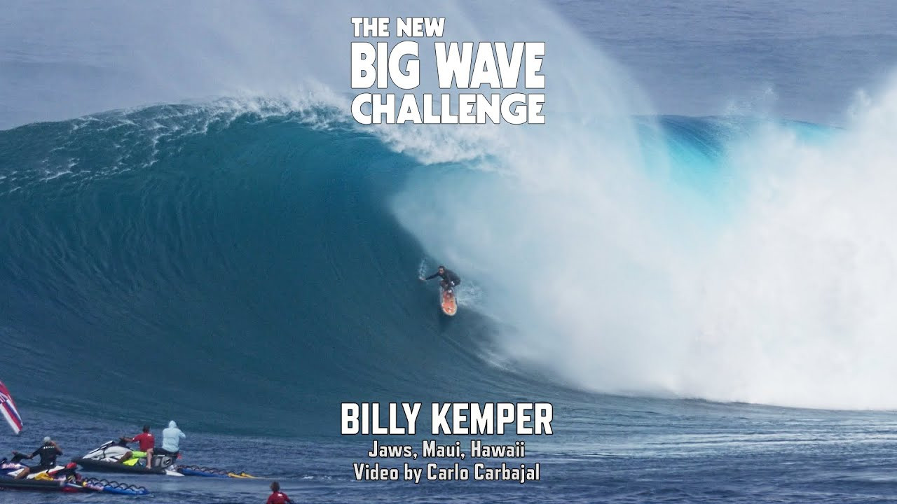 Billy Kemper @(Haiku, Maui, Hawaii) is seen in a second angle as he pulls into a perfect barrel at Jaws, Maui, Hawaii on January 11, 2023. Video by Carlo Carbajal @mauicartel A contender in the New Big Wave Challenge 2022/23. Follow us at @bigwavechallenge to see the who is leading the sport of big wave surfing into the next era!