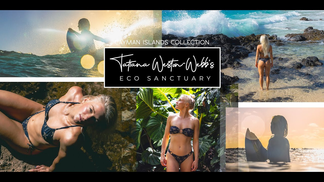 Early Access: https://www.bodyglove.com/collections/womens-swimwear-cayman-island-collection<br />Introducing the Cayman Islands collection—your gateway to tropical bliss. Made from recycled fabric and in collaboration with the US surfer Tatiana Weston-Webb, this collection showcases a stunning dark charcoal backdrop, beautifully contrasted by a tan-colored palm tree print.
