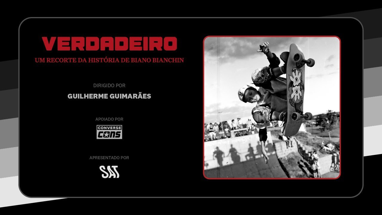Biano Bianchin nasceu em São Leopoldo - RS, e começou a andar em 1988. Aos 14 anos, viajou 24 horas de ônibus até São Paulo com uma mochila, um skate e um sonho na cabeça. Hoje, passados mais de 30 anos, depois de conhecer o mundo inteiro e construir uma das carreiras mais sólidas de todos os tempos, Biano continua na ativa, vive do seu sonho e escreve uma das histórias mais bonitas do skate brasileiro.<br /><br />Para celebrar a história do “Dagger”, como Biano é conhecido por seu estilo e atitude, Guilherme Guimarães entrevistou nomes importantes do skate nacional e internacional, da antiga e da nova geração, para contar um pouco das histórias com o skatista de mais de 40 anos e porque ele é uma influência para eles e pra tantos outros.<br /><br />Verdadeiro - Um recorte da história de Biano Bianchin é apoiado por Converse Cons, produzido por DABBA, dirigido por Guilherme Guimarães.<br /><br />Direção de fotografia/coloração: WT pingo.<br />Direção de arte: DABBA, Gabriela Tocci e João Prendin.<br />Trilha sonora: Cólera, Rakta, Sesper e Tommy Guerrero.<br />Mixagem e masterização de áudio: Ruy Rascassi.<br />Arquivo fotográfico: Alexandre Vianna, Eduardo Braz, Fábio Bitão e Jerri Rossato Lima. <br />Arquivo de imagens: 411 Video Magazine, 55 Vídeo Magazine, Alexandre Cotinz, Anderson Tuca, Alexandre Maia, Benjamin Chadourne, Cristiano Mateus, Digital Stakeboarding, James Cruickshank, JM Dagger, Jorge Simas, Plinio Higuti, Renata Zonkreta, Rodrigo K-B-ÇA Lima, Silly Society, Tailon Skates, TX, Thrasher Magazine e Transworld Skateboarding.