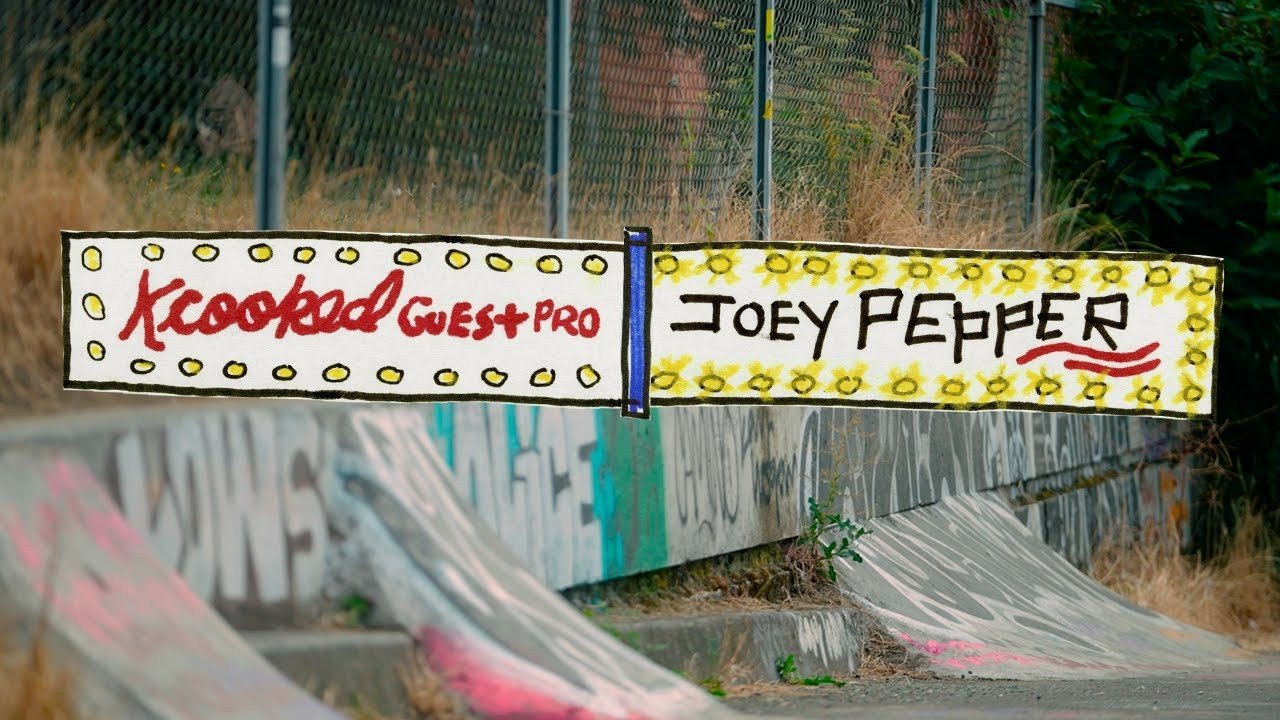 Get it Strait and Ryde or Die with new Krooked Guest Pro Joey Pepper. From Portland, ME to Portland, OR, Joey’s board will get you hyped.