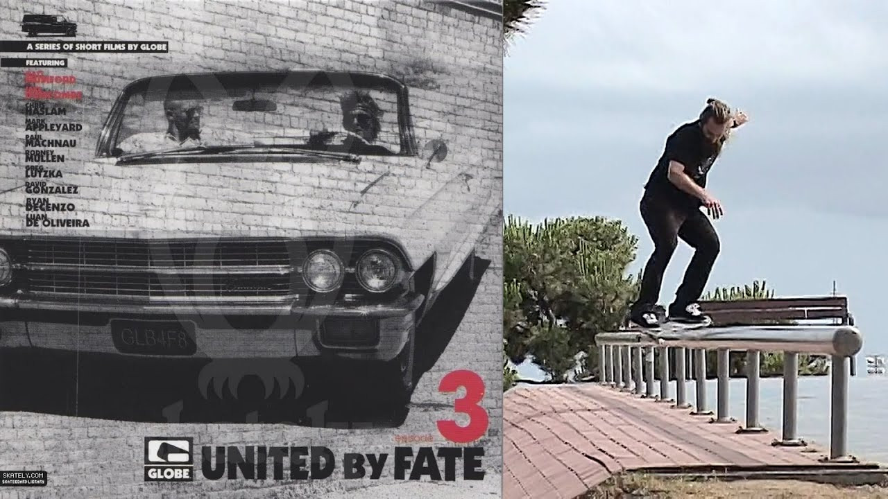 Globe Shoes Presents: “United By Fate: Episode 3”<br /><br />A Globe Shoes video featuring Chris Haslam, David Gonzalez, Greg Lutzka, Jake Duncombe, Luan De Oliveira, Mark Appleyard, Matt Mumford, Paul Machnau, Rodney Mullen, Ryan Decenzo and more.<br /><br />Chapters<br />00:00 Chapter 1<br />00:36 Chapter 2<br />01:51 Chapter 3<br />05:35 Chapter 4<br />08:34 Chapter 5<br />12:26 Chapter 6<br />15:03 Chapter 7<br /><br />If you have Proper Skate Videos Digitized VHS Tapes or DVDs, please feel free to join our Discord Server and help us to Archive old physical Skate Videos.<br /><br />Odysee: https://odysee.com/@SkateVideoLibrary<br />Discord: https://discord.me/skatevideolibrary<br /><br />Video: 960x720p, 59.94fps, 6000 kbps<br />Audio: Stereo, 48.0 kHz, 128 kbps