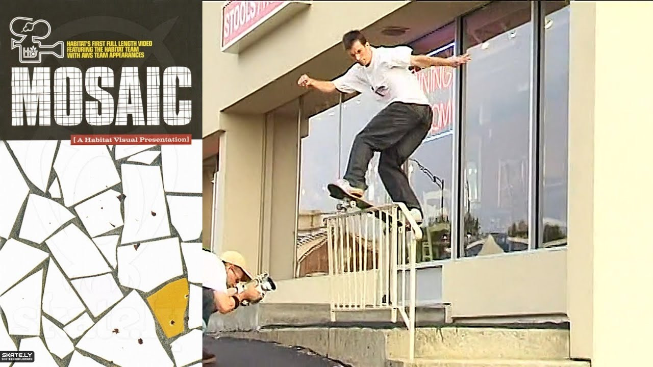 Habitat Skateboards Presents: “Mosaic”<br /><br />Habitat's first full length video featuring The Habitat team with AWS team appearances<br /><br />Video by Joe Castrucci for Habitat Skateboards. Featuring Anthony Pappalardo, Anthony Van Engelen, Brian Wenning, Danny Garcia, Danny Renaud, Danny Way, Ed Selego, Fred Gall, Heath Kirchart, Jason Dill, Kerry Getz, Rob Pluhowski, Stefan Janoski, Steve Berra, Ted De Gros and Tim O'Connor.<br /><br />Chapters<br />0:00:00 Intro to Mosaic<br />0:02:17 Danny Renaud<br />0:06:03 Brian Wenning & Tim O'Connor<br />0:08:47 Fred Gall<br />0:11:02 Rob Pluhowski<br />0:12:42 Ed Selego<br />0:13:34 Kerry Getz<br />0:16:58 AWS Montage / AVE / Danny Way / Ted De Gros<br />0:18:48 Heath Kirchart & Steve Berra<br />0:20:21 Jason Dill<br />0:24:38 Anthony Pappalardo<br />0:26:50 Stefan Janoski<br />0:30:33 Danny Garcia<br />0:33:37 Closing Credits<br /><br />0:37:55 Unused & Tour Footage<br />0:43:08 Photo Collage<br />0:44:35 Inside the Score of Mosaic<br />0:45:51 Greenhornes Music Video for "It Returns"<br />0:48:43 Tim O'Connor Commentary<br />1:26:51 Habitat Section from Photosynthesis<br />1:38:56 Danny & Tim Train Performance<br /><br />If you have Proper Skate Videos Digitized VHS Tapes or DVDs, please feel free to join our Discord Server and help us to Archive old physical Skate Videos.<br /><br />Odysee: https://odysee.com/@SkateVideoLibrary<br />Discord: https://discord.me/skatevideolibrary<br /><br />Video: 960x720p, 59.94fps, 6000 kbps<br />Audio: Stereo, 48.0 kHz, 128 kbps