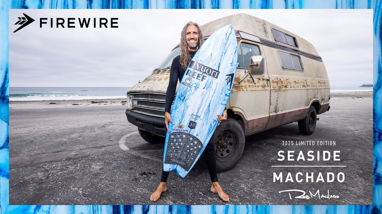 Introducing the 2025 Limited Edition Seaside by Rob Machado, a rare resin-tinted take on the California style icon’s best-selling groveler. Only 250 made — each with its own one-of-a-kind resin tint — and no more will be made, these are only available at select surf shops.<br /><br />Watch a raw session with Rob riding his #1 of 250 Limited Edition Seaside at Seaside, with water photography by Todd Glaser.<br /><br />Learn more and USA Store List: https://bit.ly/4mTy3Zu<br />Learn more and AUS Store List: https://bit.ly/4mSzLuc<br />Learn more and EU Store List: https://bit.ly/4kDUeRC<br />Learn more and UK Store List: https://bit.ly/43xJIFL<br /><br />MORE ON THE SHAPE<br /><br />The Seaside in Helium Technology by Rob Machado is a best-selling shape, and one of the best grovelers you'll ever get your hands on. Rob thinks of this model as a cross between a shortboard and a fish - it's a slimmed down version of Rob's Too Fish, but built as a Quad to offer a bit more performance and control.<br /><br />This shape was pivotal in Rob's shaping journey (@rob_machado_surfboards), surfing and hanging around Cardiff-by-the-Sea more often, Rob's goal became unlocking fun in small waves—the more speed you can get without using a ton of effort, the better. The Seaside became Rob’s one-board-quiver: the one board he’d bring on a surf trip to anywhere in the world and be stoked.<br /><br />Pair with Rob's Machado Seaside Quad Fin Set for the best experience, designed specifically for this shape.<br /><br />Follow us on Instagram:<br />https://www.instagram.com/firewiresurfboards<br />https://www.instagram.com/rob_machado<br />https://www.instagram.com/rob_machado_surfboards