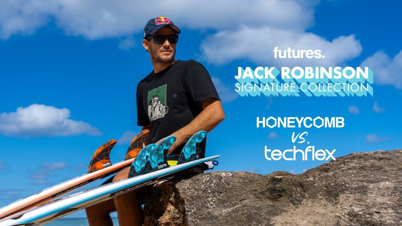 We sat down with Jack Robinson to dissect the design of his Signature Template and compare the performance characteristics of its Honeycomb and Techflex constructions. Jack breaks down how each construction affects flex, responsiveness, and control—and when he prefers one over the other.<br /><br />Honeycomb available in Small, Medium, Large<br />Techflex available in Large<br /><br />https://futuresfins.com/search?q=Jack+Robinson+Signature