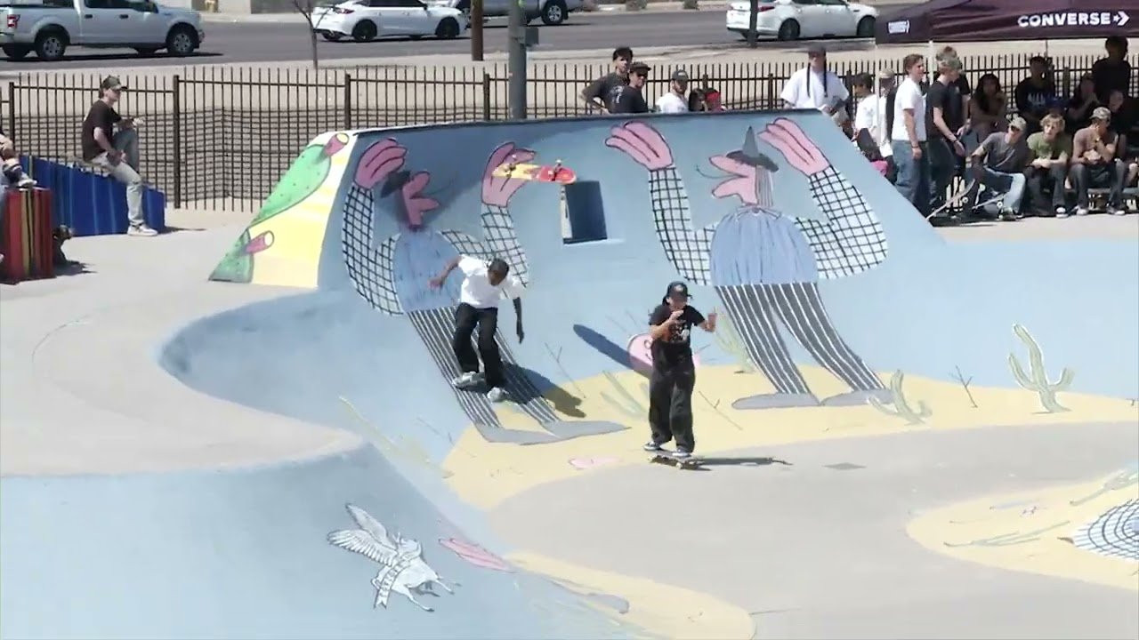 Women’s Qualifier Highlights from PHXAM 2025 presented by CONS!<br />Skating in order: Gabby Fletcher, Olivia Jiang, Kylie Frank, Secret Lynn, Shiloh Catori, Hina Maeda & Liz Akama.<br /><br />Film: Josh Metzger & Brian Masterson<br />Edit: @timvasquezAZ with assistance by Cody Long<br /><br />Thanks to all our sponsors for making this event possible! Converse Cons, Thrasher Magazine, Dickies, Mob Grip, Independent Trucks, Real Skateboards, Pro-Tec, Bones Wheels, Skull Candy, Bones Bearings, Autumn Headwear, YETI & RedBull.