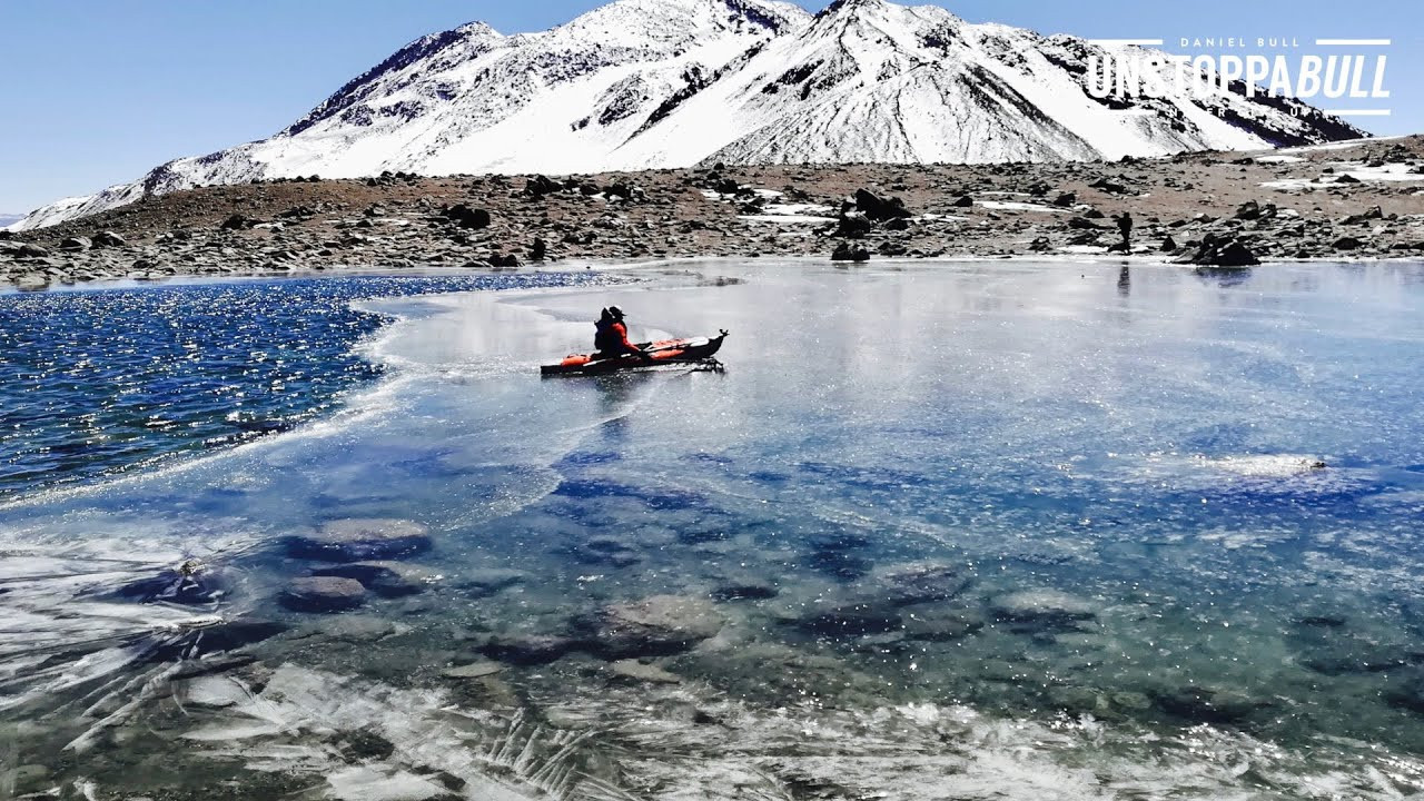Australian Adventurer Dan Bull sets the Guinness World Record for achieving "The Highest Kayak on Earth” by ax-scrapping and paddling a frozen lake near the summit of the Andes’ 22,615-foot Ojos del Salado, the world’s highest volcano<br /><br />See more: www.canoekayak.com