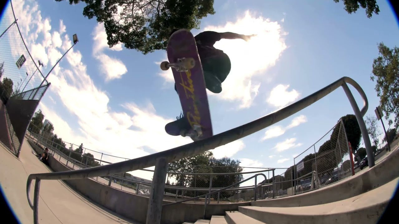 Grizzly Rider, Maurice with a textbook 360 flip lip at Owen Wilson Rail!<br />Filmed by: Nate Stout (RIP)<br /><br /><br />#GRIZZLYGANG #GrizzlyGriptape #Skateboarding