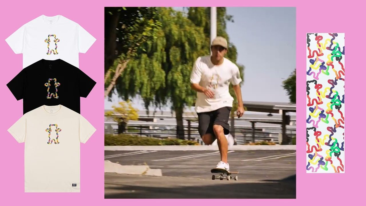 Danny Hamaguchi Casually Cruisin' in our Let's Link Tee! Spring 2023 Available Now at www.grizzlygriptape.com<br /><br /><br />#GRIZZLYGANG #GrizzlyGriptape #Skateboarding