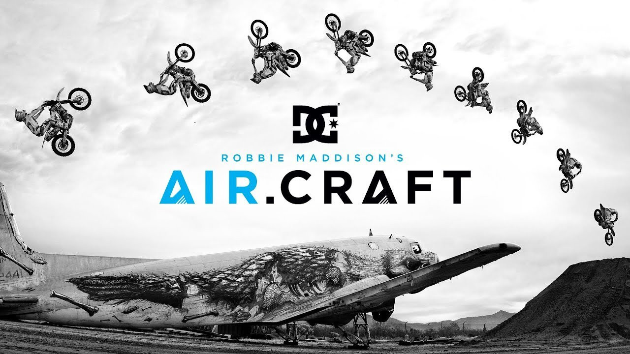 It's finally arrived. We're proud to present the very first DC TeamWorks video: Robbie Maddison's AIR.CRAFT. Filmed in a military service airplane graveyard in Tucson, Arizona this short film showcases Robbie's legendary freestyle motocross skills. From Step-ups to airborne shipping containers to backflips over planes, AIR.CRAFT features never before seen stunts. In addition to the film, we're also debuting Robbie Maddison's newest TeamWorks Collection and signature motocross gear, which can be seen at http://www.dcshoes.com/moto<br /><br />Watch the behind the scenes here: http://www.youtube.com/watch?v=sf-TCjVnDhk<br /><br /><br />Follow DC Shoes & DC Moto: http://www.dcshoes.com/moto<br /><br />Facebook: http://www.facebook.com/dcshoes and http://www.facebook.com/dcmoto<br />Twitter:@dcshoes<br />Instagram: @dc_moto<br /><br />*Make sure to watch in 1080p!