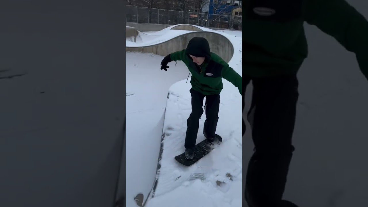 A little snow can’t stop Jiro Platt! 🛹🏂⛄️