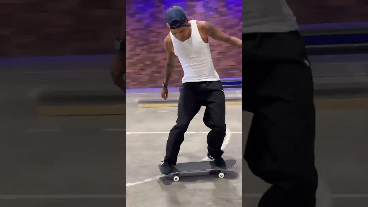 Felipe Gustavo flipping in to all noseblunts on his favorite ledge in Prod's Park.