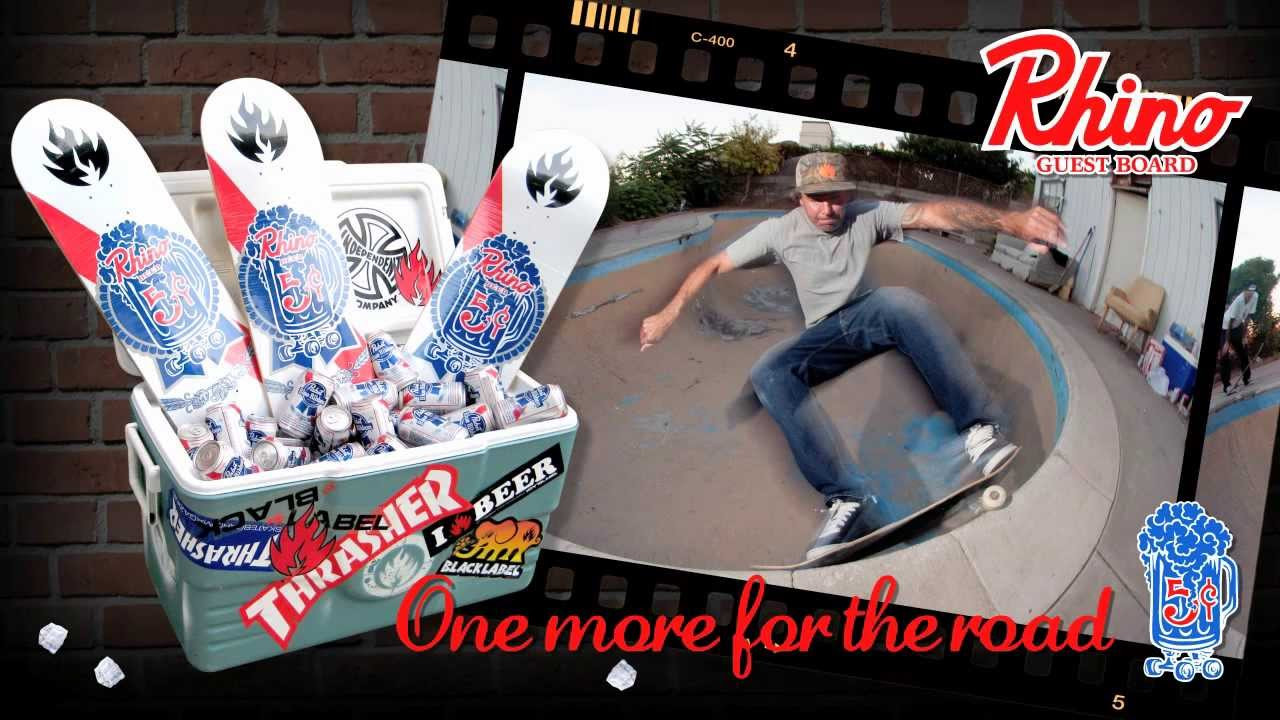 Black Label Skateboards is proud to announce the Rhino guest board. Rhino, if you don't know is a die hard Thrasher photographer, the Independent TM, and all around ripper! He's been down with the Label for years and we're stoked to give him his due. This one's for you Rhino. One more for the road!