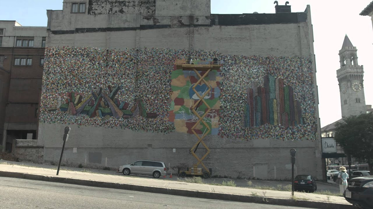 Caleb Neelon mural in Worcester, MA