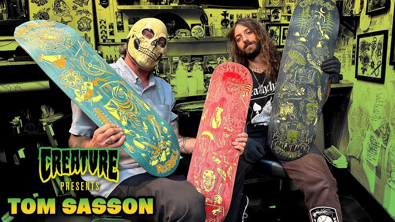 Subscribe: https://www.youtube.com/c/CreatureFiends<br /><br />Caught up with Tom Sasson during his endless travels to get some intel about his life and show off his new Fiend Flash Collection for Creature.<br /><br />Shop the Fiend Flash Collection:<br />https://nhsskatedirect.com/collections/creature-skateboards-fiend-flash-collection<br /><br />Follow Tom on Instagram! https://www.instagram.com/astrotravelling<br /><br />Filmed/Edited by DAF Noah: https://www.instagram.com/dafnoah<br /><br />LURK WITH US:<br />https://www.youtube.com/c/CreatureFiends<br />https://instagram.com/creaturefiends/ <br />https://www.tiktok.com/@creaturefiends<br />https://www.facebook.com/CreatureSkat...<br />Shop: https://nhsskatedirect.com/pages/creature-skateboards<br /><br /><br />#CreatureSkateboards #Skateboarding #CreachTube