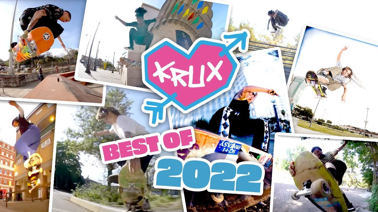 We are hyped to present the Best Of 2022 from your friends at Krux 💘 Look forward to more fun in 2023 with this amazing crew!<br /><br />00:00 Marbie Got Krux: Full Part from Marbie Miller<br />00:50 Justis Walton's 'Life Coupon' <br />1:46 Aaron Goure's Pro Part<br />2:18 Queen of Balance: Adrianne Sloboh for Krux Trucks<br />2:52 Overbooked: Kristin Ebeling Krux Part<br />3:15 Andrea Benítez : London Wizardry Part<br />3:58 Jesus Barrios JOCHI Part<br />4:45 Sergio Santoro's 'Grateful' Part<br />5:09 Donovan Rice: Welcome to KRUX!<br />5:39 Nikk Hickland Welcome to Krux<br />6:05 Aaronn Depaulis | Krux Trucks<br />6:39 Nora from A Roll of Their Own Tour<br />7:19 Enzo Cautela's HOLE IN ONE<br /><br />Filmed and Edited by REY aka @wetnegatives, Matt Zicopola (HPX footage) Brian Leathers (HPX footage), Tyler Youds (HD), Matt (HPX footage), Kushner (DSLR), Michi (hi-8 footage, Costa Rica), Trona, Nick Hanson, Sean Lucey, Corey Greengage, Chris Dale, Michael Boardman, William Boardman, João Paulo Cunha, @chillstreetmoves, @atticushohman, Shari White, and Tyler Youds<br />Additional Editing by Cody Long<br /><br />Follow Marbie on Instagram!<br />https://www.instagram.com/marbie.princess<br />Follow Justis on Instagram!<br />https://www.instagram.com/_milksnake_<br />Follow Aaron on Instagram!<br />https://www.instagram.com/air_gourdan<br />Follow Adrianne on Instagram!<br />https://www.instagram.com/adrianne.sloboh<br />Follow KEBS on Instagram!<br />https://www.instagram.com/andawhamybar<br />Follow Donovan on Instagram!<br />https://www.instagram.com/donovan.rice<br />Follow Nikk on Instagram!<br />https://www.instagram.com/nikkhickland<br />Follow Aaron on Instagram!<br />https://www.instagram.com/aaronn.depaulis<br />Follow Nora on Instagram!<br />https://www.instagram.com/noravexplora<br />Follow Enzo on Instagram!<br />https://www.instagram.com/enzo_cautela<br />Follow Sergio on Instagram!<br />https://www.instagram.com/sergio_santoro
