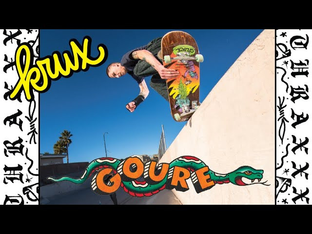 Trot the globe with Aaron Goure from Costa Rica to AZ in his latest for Krux! Hit up your local shop to let em know you want Dr. Thraxx trucks immediately!<br /><br />Follow Aaron on Instagram!<br />https://www.instagram.com/air_gourdan/<br />Music by Style Cramps<br />https://www.instagram.com/style_cramps/<br /><br />Filmers:<br />Matt Zicopola (HPX footage)     <br />Brian Leathers (HPX footage)<br />Tyler Youds (HD)<br />Matt (HPX footage)<br />Kushner (DSLR)<br />Michi (hi-8 footage, Costa Rica)<br />Trona (Gl2 footage, Costa Rica)<br /><br />Edited by Cody Long!<br /><br />Checkout all the new trucks n' stuff here: <br />https://www.nhsfunfactory.com/krux-trucks<br />http://kruxtrucks.com/<br /><br />Follow Krux Trucks on TikTok!<br />https://vm.tiktok.com/JND9V13/<br />Follow Krux Trucks on Instagram:<br />https://instagram.com/kruxtrucks<br />Follow Krux Trucks on Twitter:<br />https://twitter.com/kruxtrucks<br />Like Krux Trucks on Facebook:<br />https://www.facebook.com/Kruxtrucks